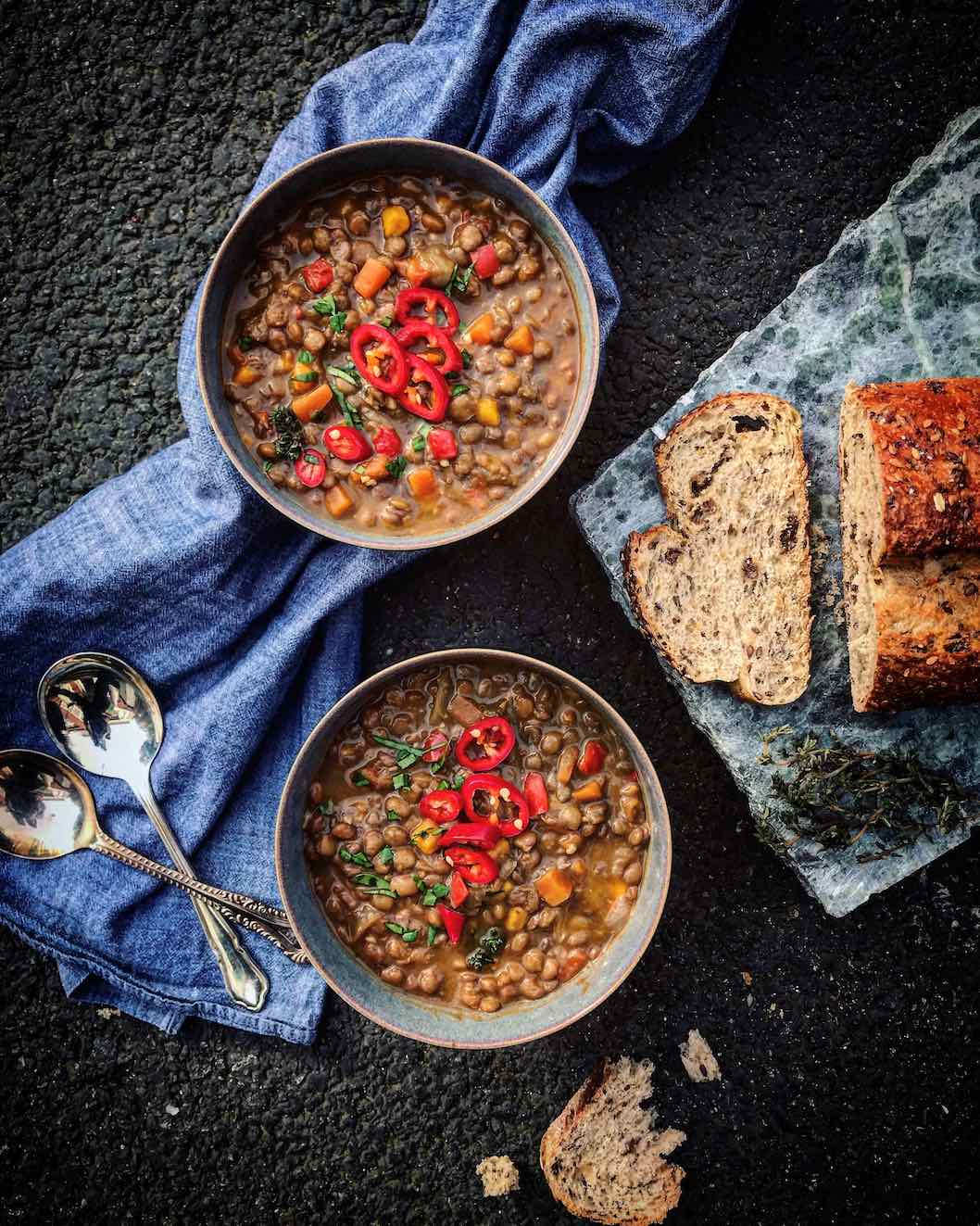 Recipe: spiced Moroccan lentil and sweet potato soup