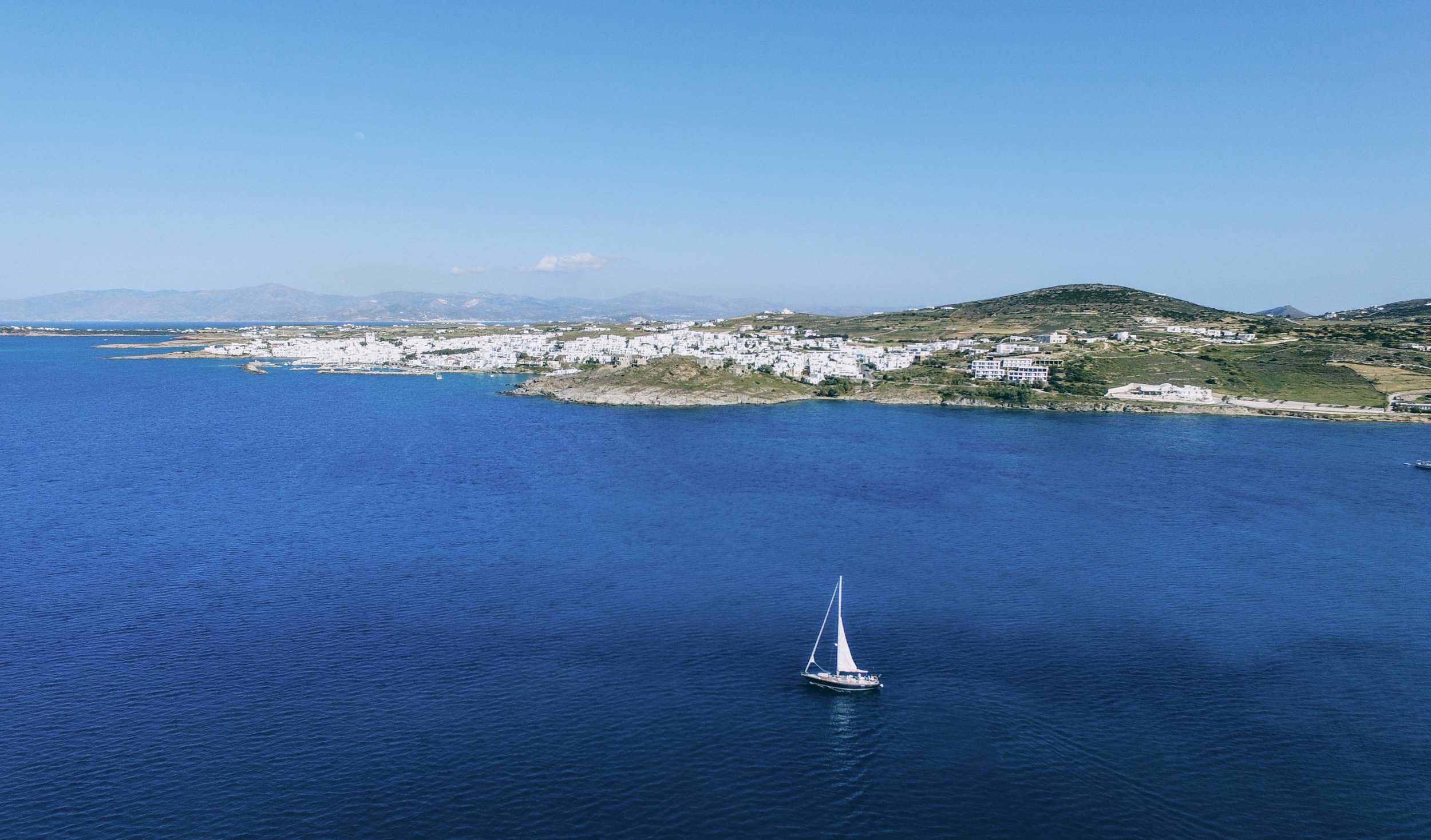 Travel Food People - Aerial view, Paros