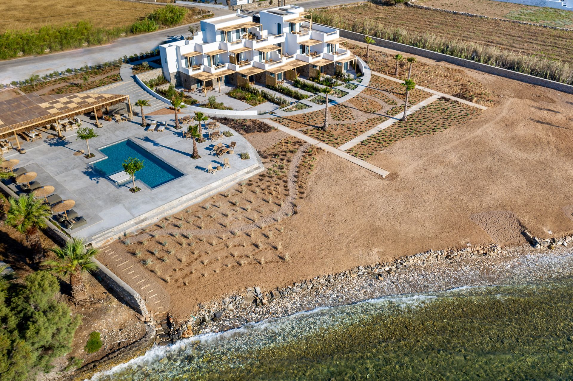 Seesoo Paros Beachfront Resort, Paros - Aerial view