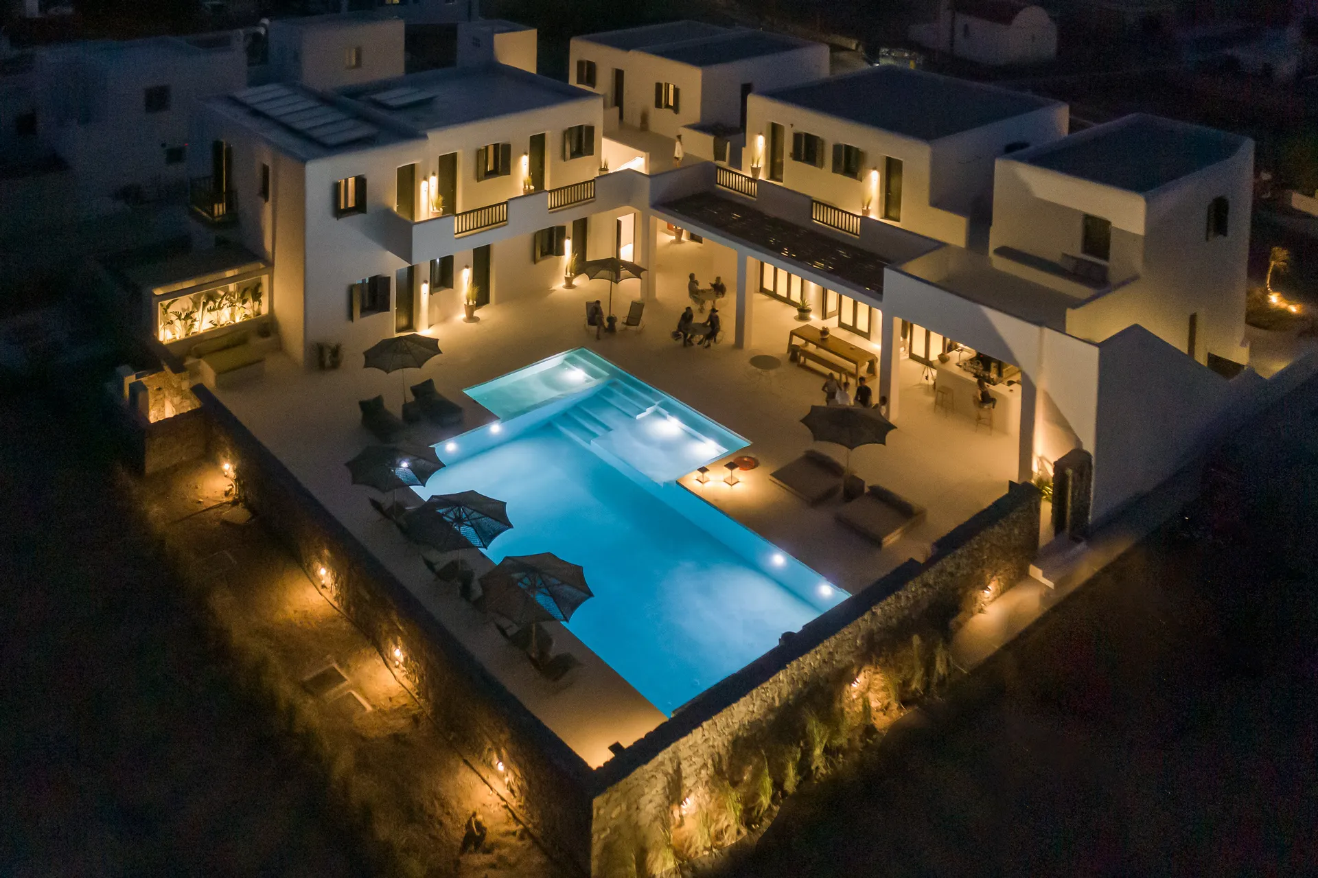 Koukoumi Hotel, Mykonos - Aerial