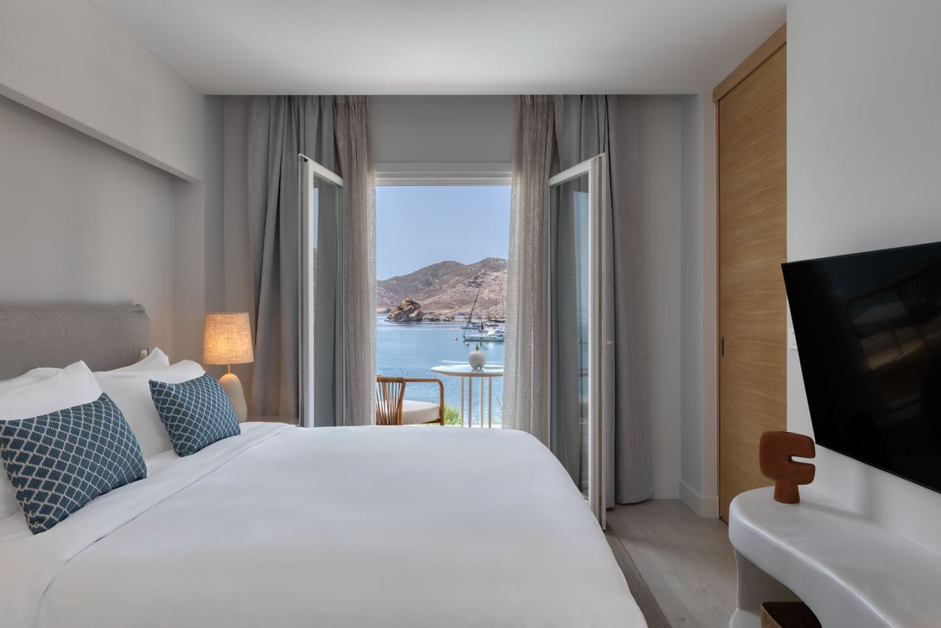 Aegean Suite- 1 Bedroom Suite- 1 King- Private Sofa bed- Sea view- Balcony