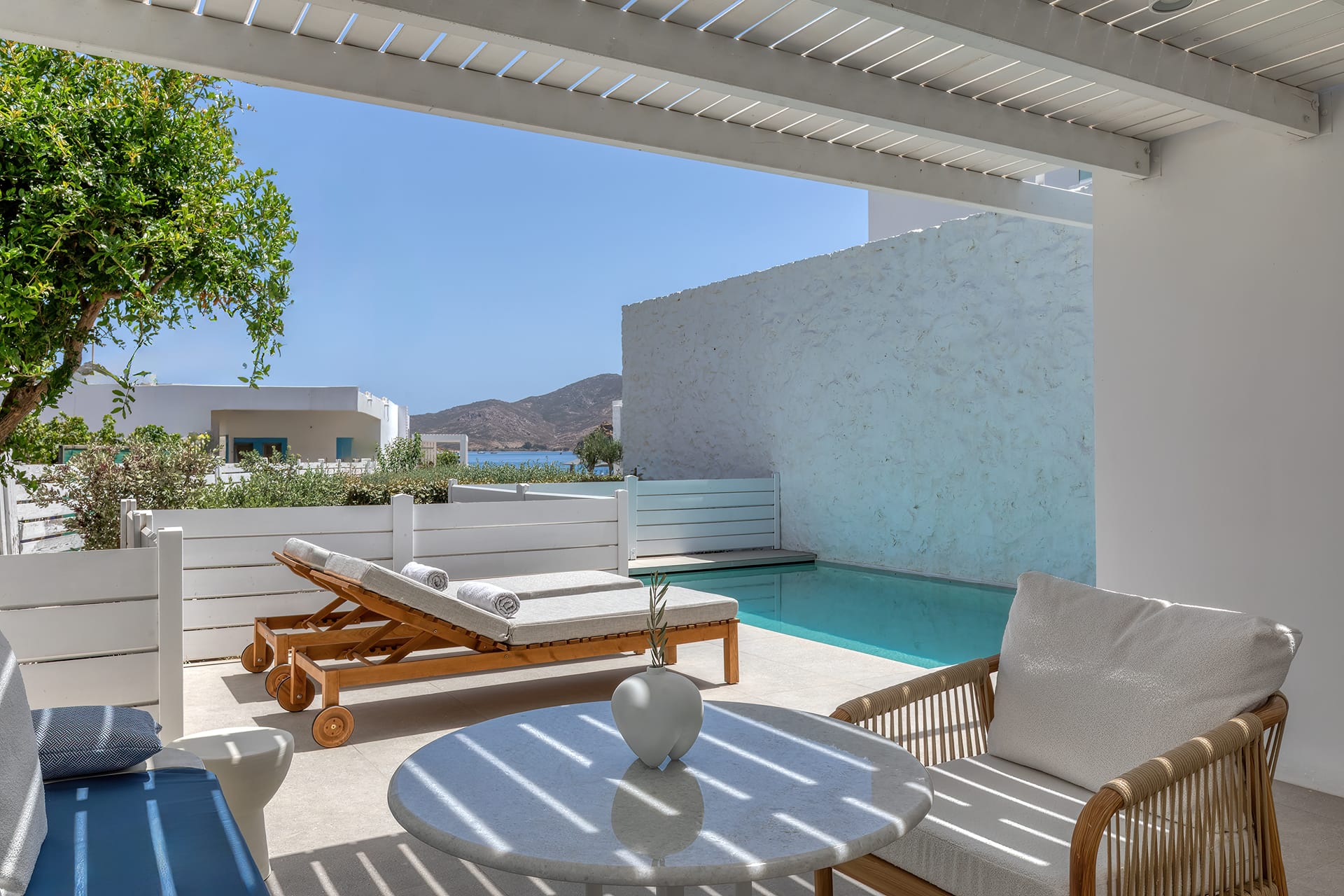 One Bedroom Pool Suite- 1 Bedroom Suite- 1 King- Private Sofa bed- Private pool