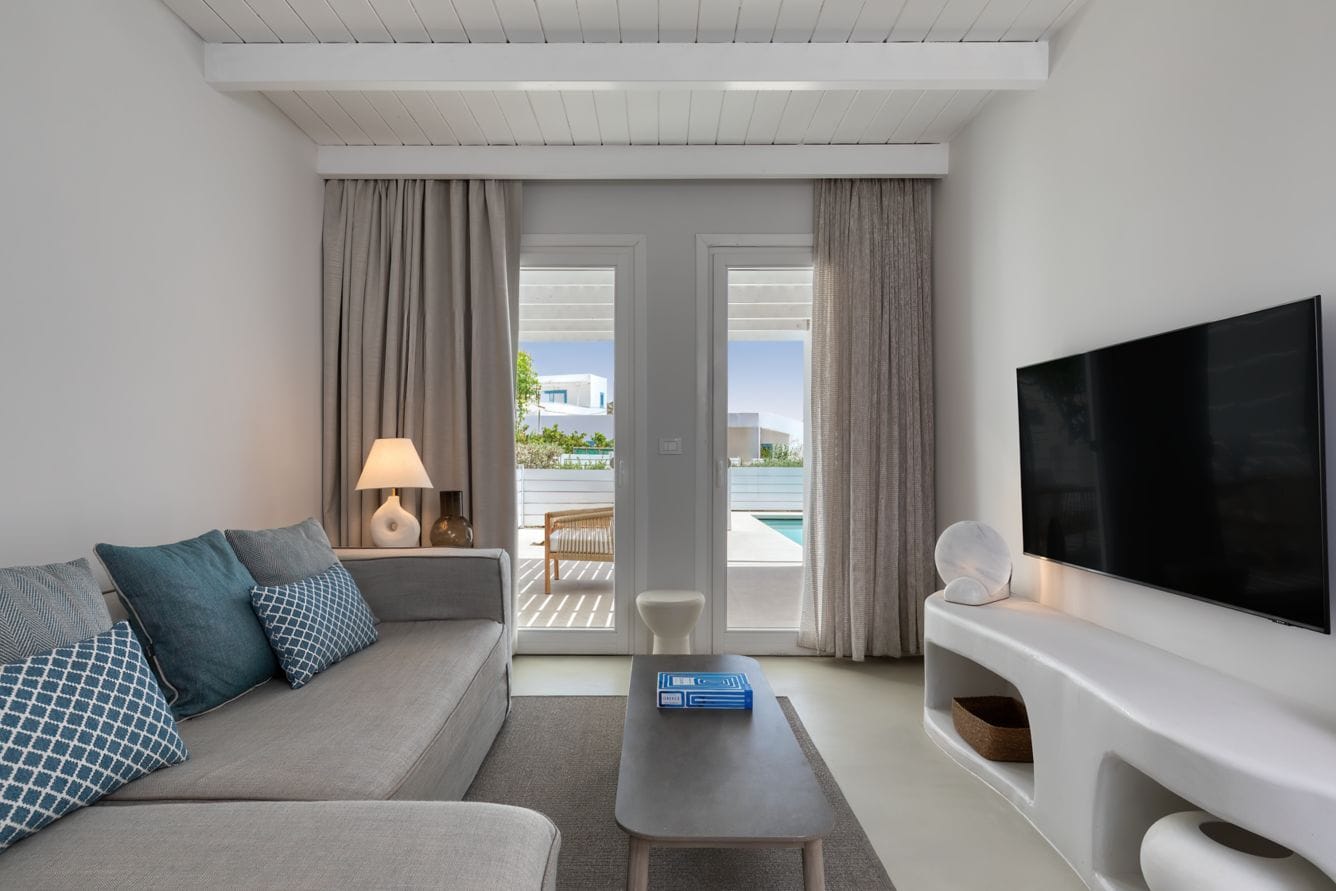 One Bedroom Pool Suite- 1 Bedroom Suite- 1 King- Private Sofa bed- Private pool